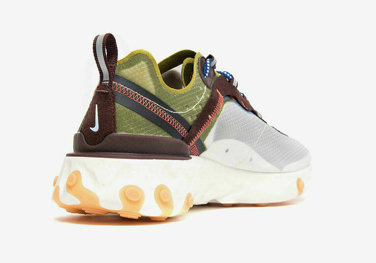 Nike React Element 87 Moss Black El Dorado AQ1090-300 Multiple Sizes NIB