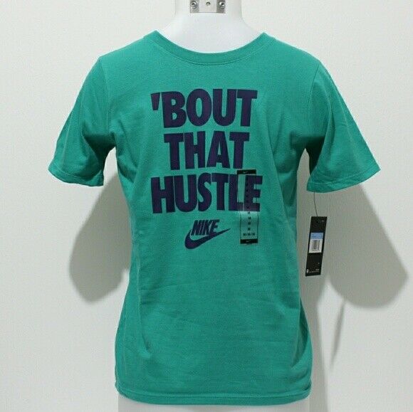 Nike Boys Bout That Hustle t shirt AQ6640 370