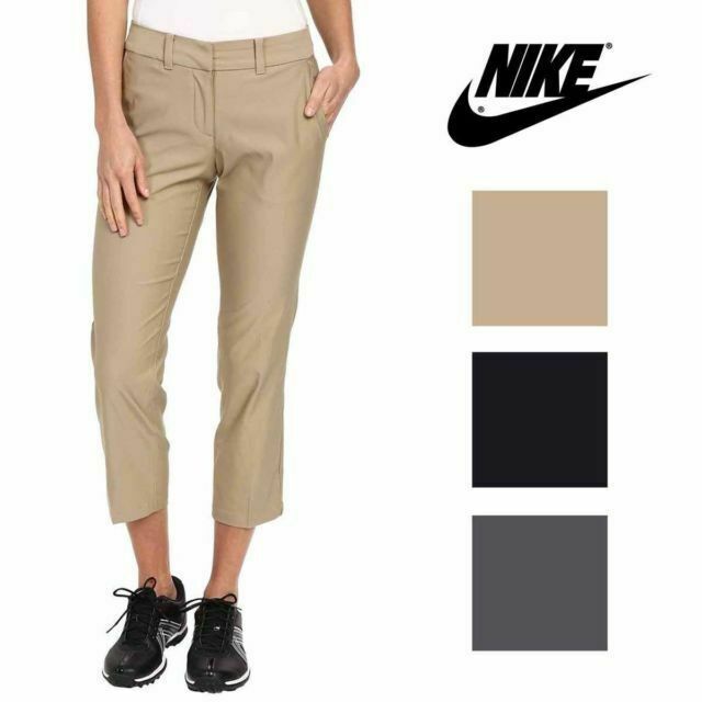 NWT NIKE Tournament Golf CROP PANT DriFit DARK GREY 725712-021 Womens –  Elevated Sports Gear