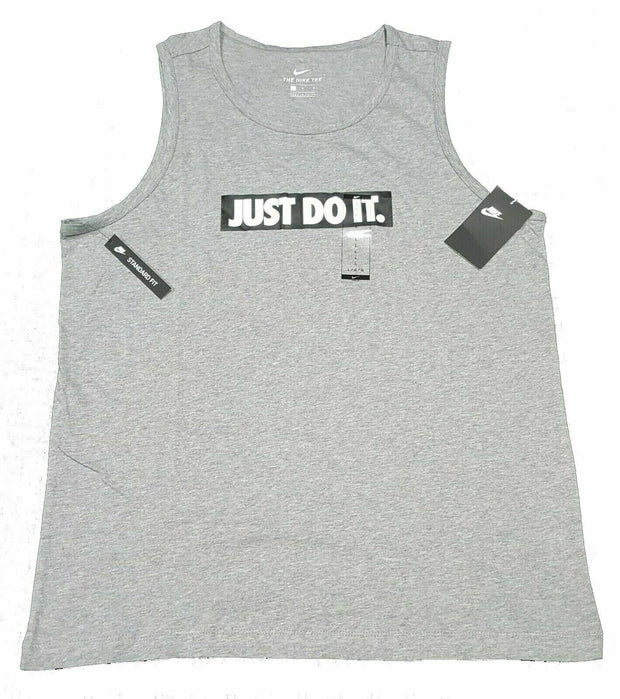 Men's Nike Just Do It Training Tank Top Light Gray Size SMALL BQ5899 091