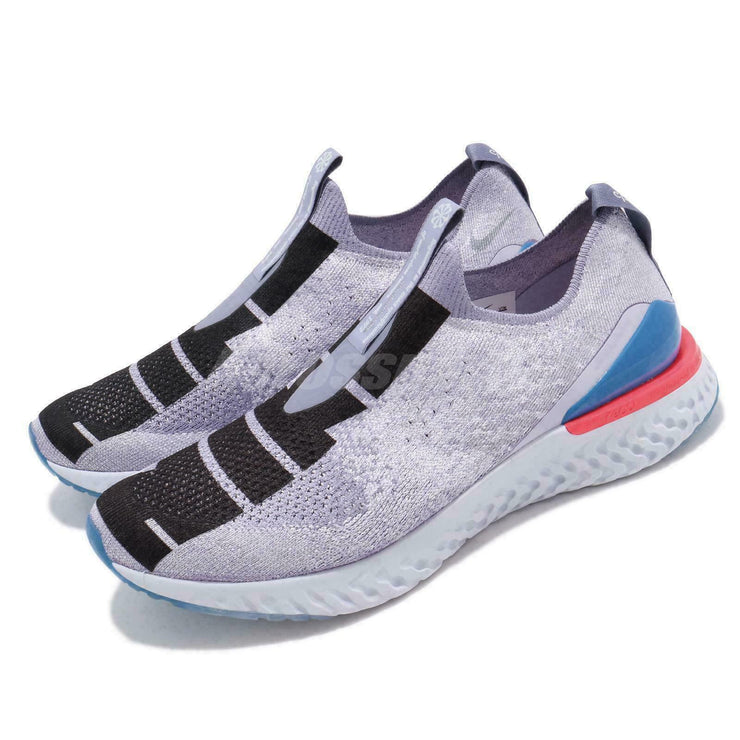 Nike Epic Phantom React Flyknit (GS) Shoes Indigo Fog Black CJ7202-400 Youth NEW