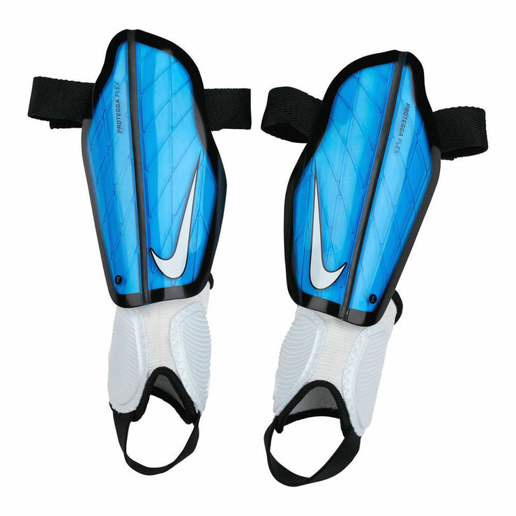 Nike Adult Protegga Flex Soccer Shin Guards Blue Swoosh New Futbal