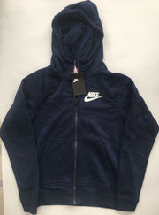 NEW WOMEN'S NIKE ZIP UP HOODIE JACKET NAVY BLUE AJ7361 451