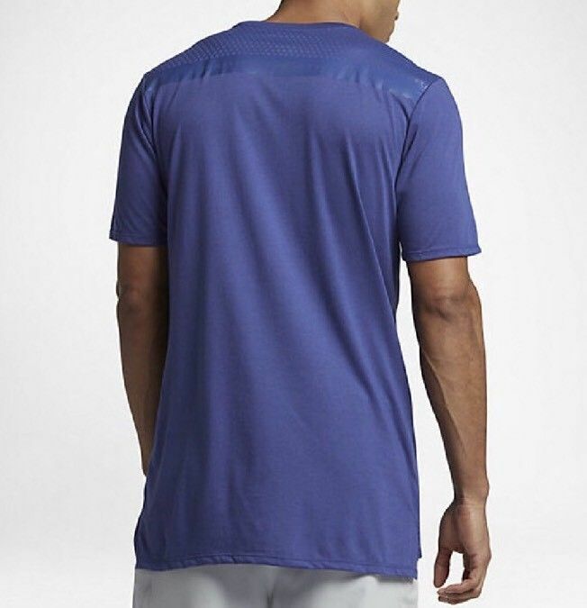 NEW NIKE DRY BASKETBALL B1 Dri-FIT T-SHIRT 844508-512 - Deep Night Blue