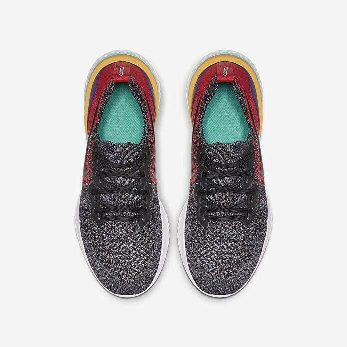 Nike Epic React Flyknit 2 (GS) Multi Size Black/Black/Hyper Jade AQ3243 007