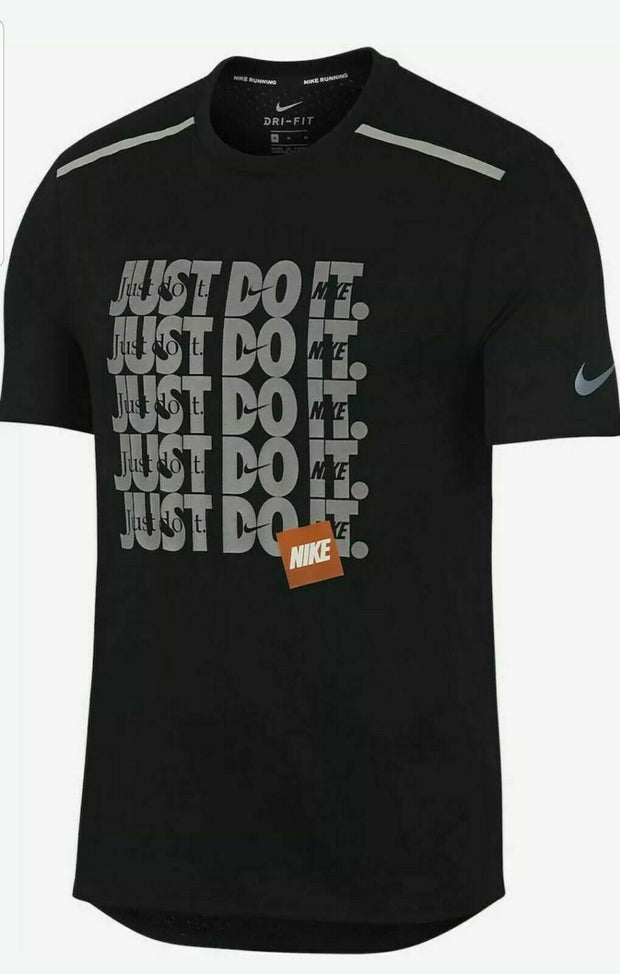 Nike Men's Just Do It Logo T Shirt Black 930163 010 Multiple Sizes