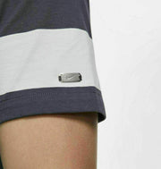 Nike Golf Mens Dri-Fit Striped Player Polo Shirt White/Grey/Black AV4172 New