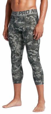 Nike Pro Hypercool Compression 3/4 Training Tights 932418-037 Grey Digital Camo