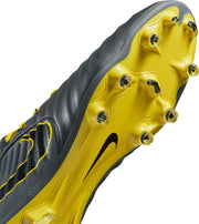 Nike Legend 7 Elite Tiempo FG Soccer Cleats AH7238-008 Grey Yellow Black