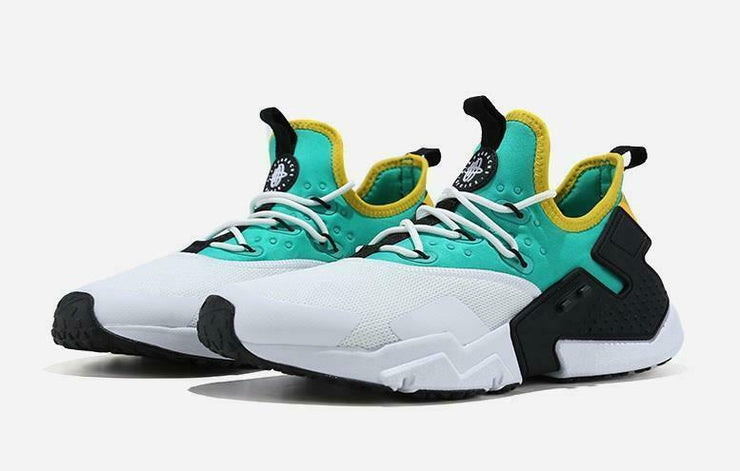 NIKE AIR HUARACHE RUN DRIFT AH7334 301 CLEAR EMERALD GREEN/YELLOW/BLACK/WHITE