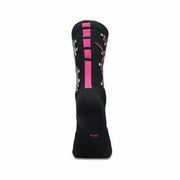 Nike Elite Basketball Dri-Fit Crew Socks SX7621-010 Black Vivid Pink Kay Yow