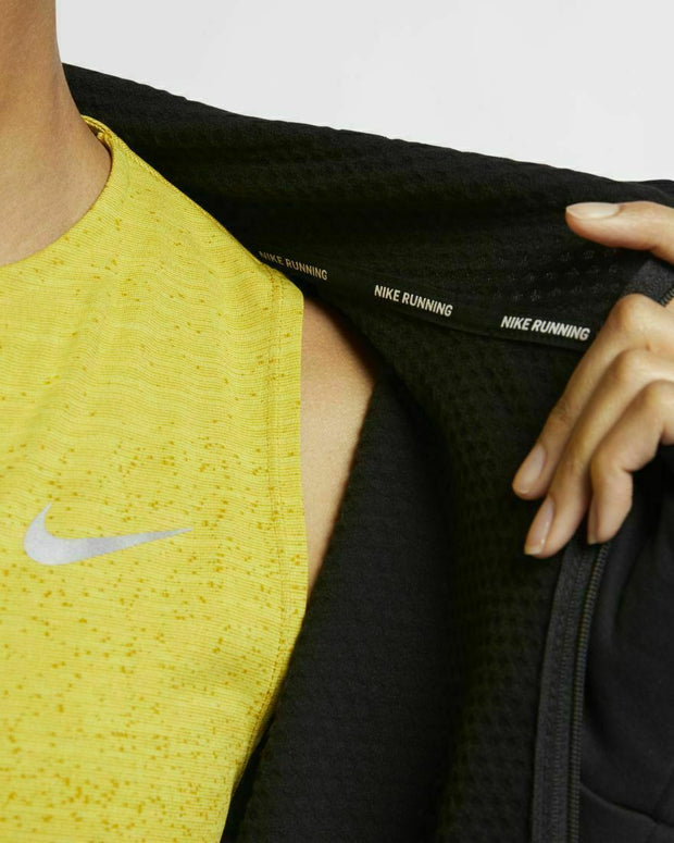 Women's Nike Therma Sphere Black Running Full Zip Hoodie Jacket AO0322