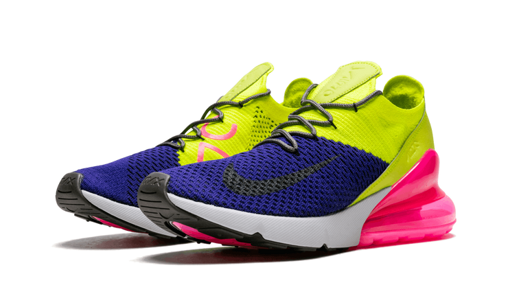 Nike Air Max 270 Flyknit Regency Purple & Volt & Pink AO1023-501 Multiple Sizes