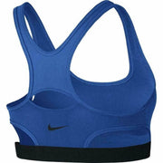 Nike Classic Women's Medium Support Sports Bra DRI-FIT Royal Blue/Black