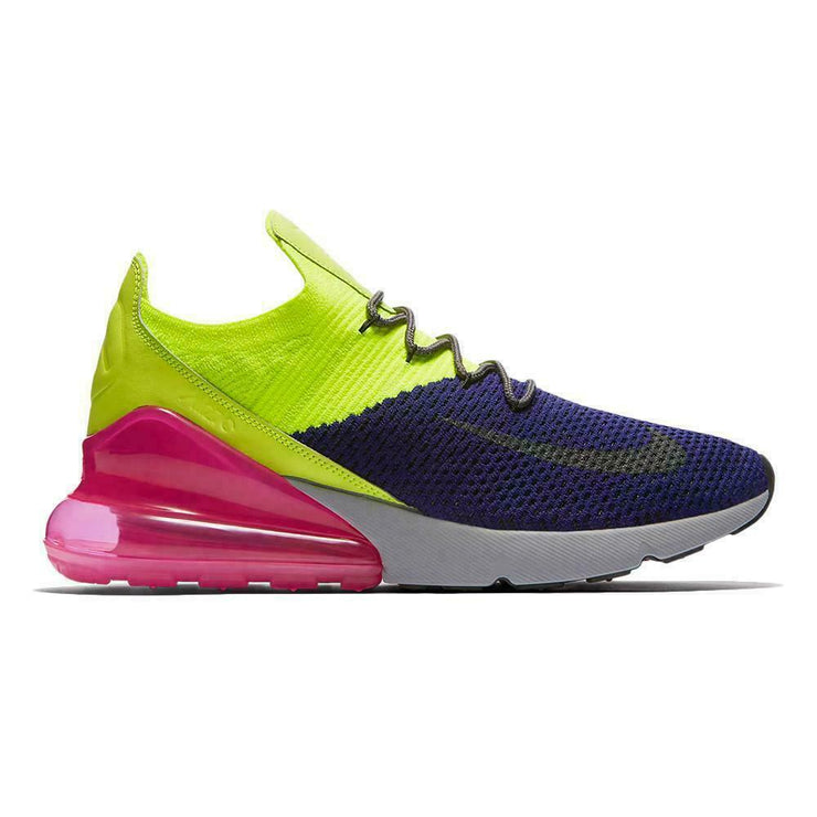 Nike Air Max 270 Flyknit Regency Purple & Volt & Pink AO1023-501 Multiple Sizes