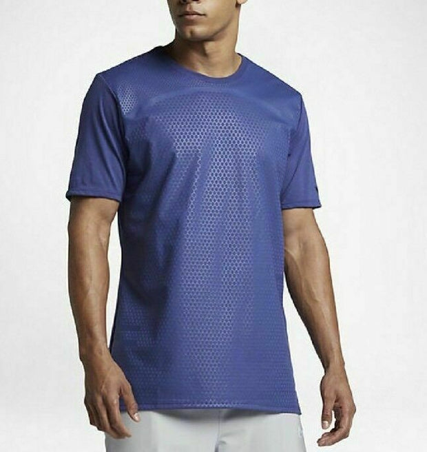 NEW NIKE DRY BASKETBALL B1 Dri-FIT T-SHIRT 844508-512 - Deep Night Blue