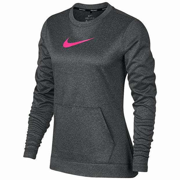 Nike Women's Therma Dri-Fit Golf Top Grey Pink 860548 010