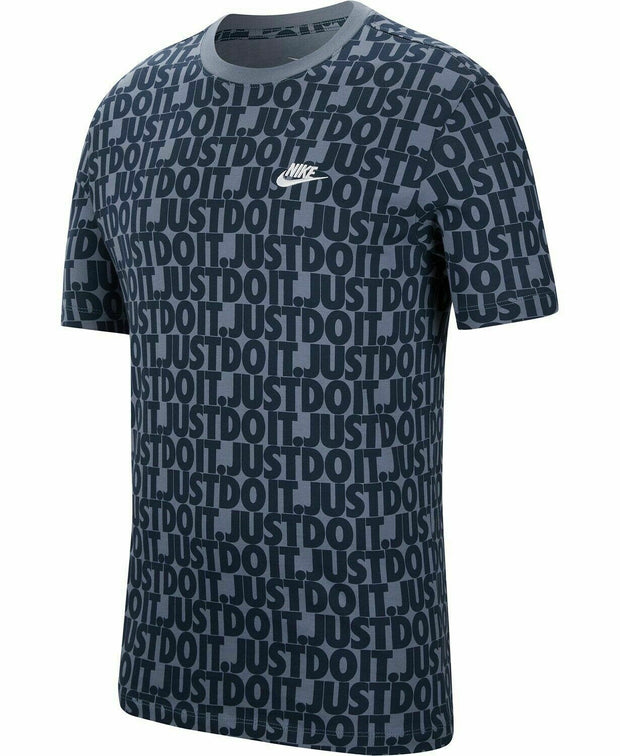Nike Men's Just Do It Print Short Sleeve Cotton Tee Shirt Sz Small, Large AR5000
