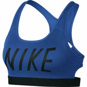 Nike Classic Women's Medium Support Sports Bra DRI-FIT Royal Blue/Black