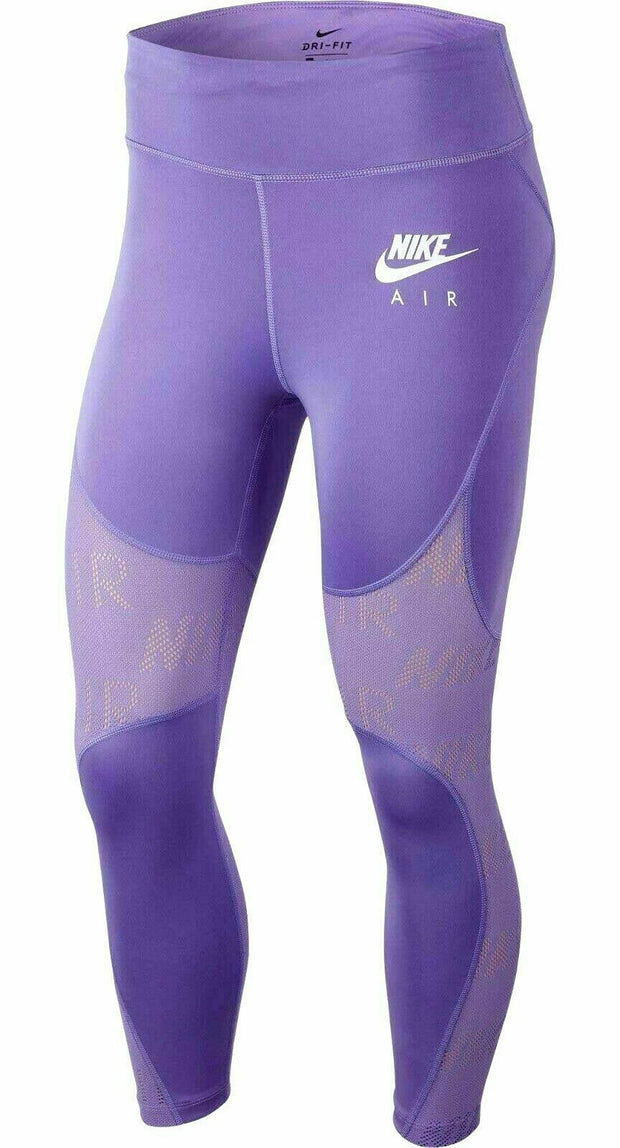 Nike AIR Womens Dri-Fit Running Tights Crop Purple CI0288-567