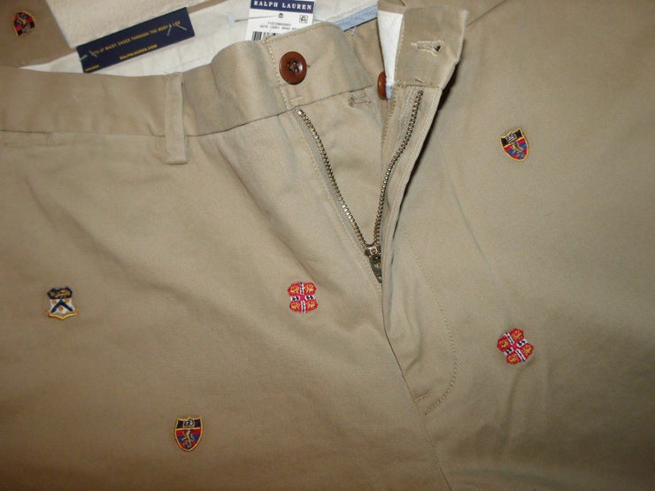 Polo Ralph Lauren Classic Fit Khaki Tan Crest Chino Pants NWT