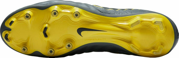 Nike Legend 7 Elite Tiempo FG Soccer Cleats AH7238-008 Grey Yellow Black