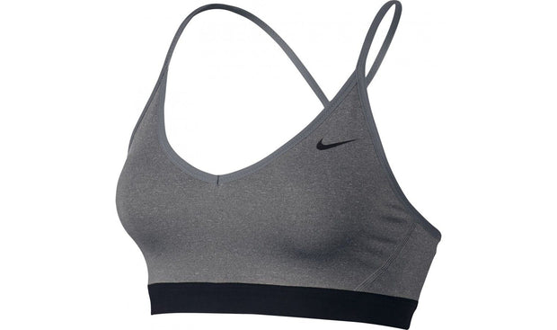 WOMENS NIKE TRAINING SPORTS BRA GRAY/BLACK SIZE 832104-091
