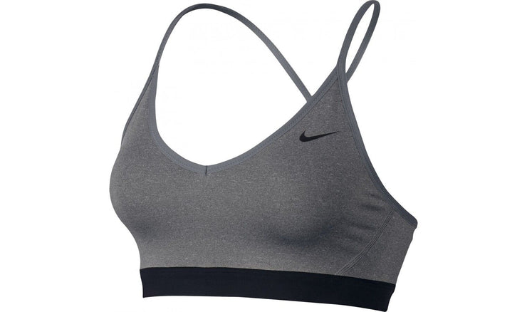 WOMENS NIKE TRAINING SPORTS BRA GRAY/BLACK SIZE 832104-091