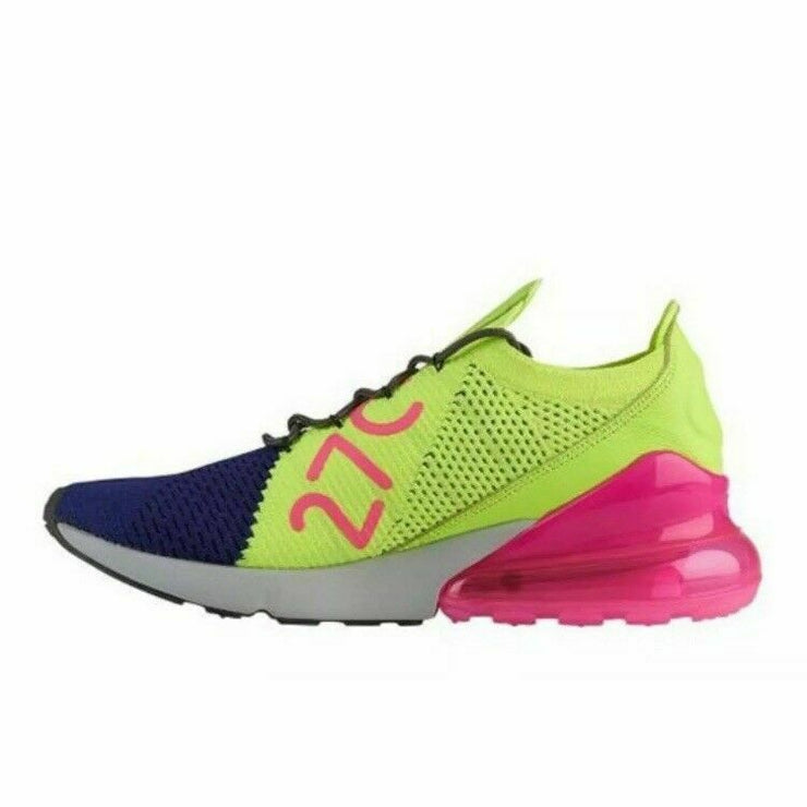 Nike Air Max 270 Flyknit Regency Purple & Volt & Pink AO1023-501 Multiple Sizes