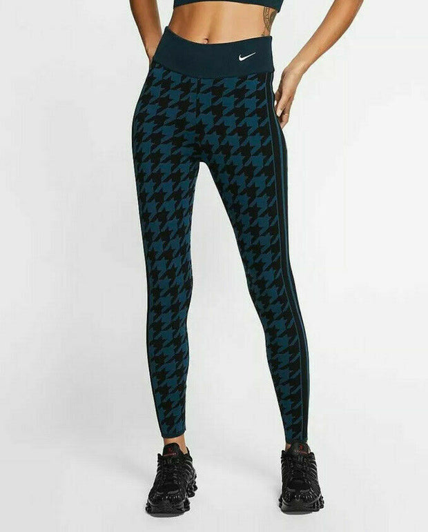Women's Knit Houndstooth Tights CI6619-010 Size M and L