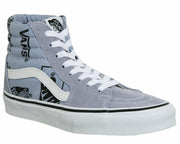 Vans Sk8 Hi (Logo Mix) Lavender Lustre Black Mens/Women's Skate Shoes