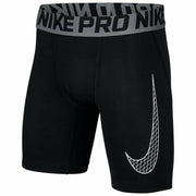 Nike Pro Base Layer Compression Shorts Youth Black White 858226-011 NWT