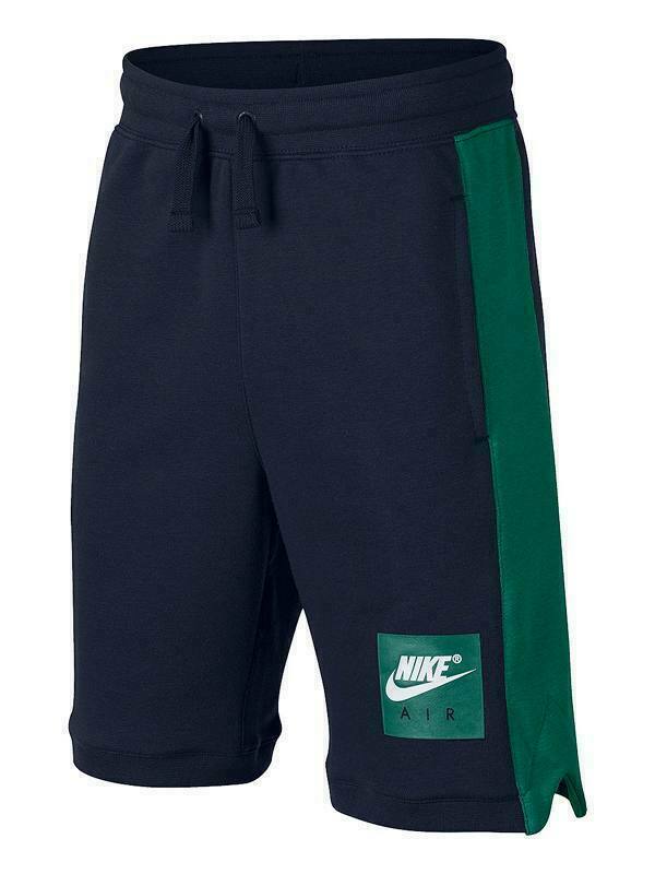 NEW NIKE BIG BOYS AIR SHORT BLUE & GREEN STRIPE 903659 451 Multiple Sizes