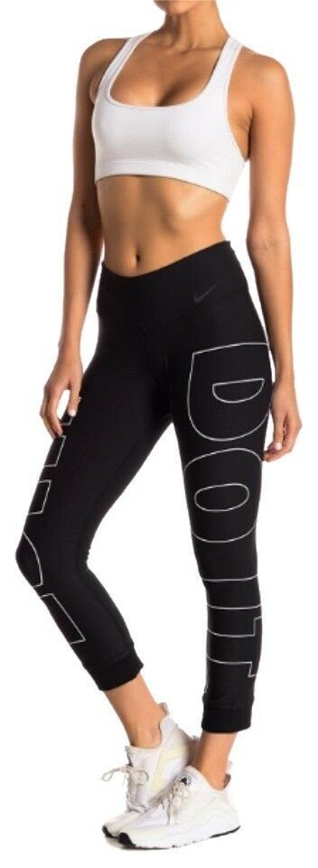 Nike Power Women's JUST DO IT Tight Fit Capri Leggings AH6756 010 –  Elevated Sports Gear