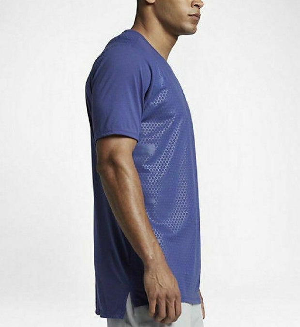 NEW NIKE DRY BASKETBALL B1 Dri-FIT T-SHIRT 844508-512 - Deep Night Blue