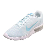 Nike Womens Air Max Sequent 2 Running Shoes Platinum Blue 852465-014 Multi Sizes