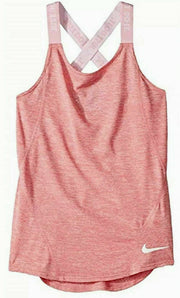 Nike Girls Dri-Fit Loose Fit Training Strappy Tank Top Shirt Pink BQ6438-614