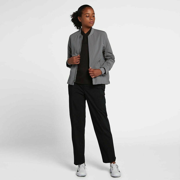 Nike Women's Shield Golf Bomber Jacket (Grey) Medium New 930153 036