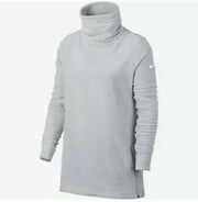 NEW Women’s Nike Therma Tunic Fleece Training Top Gray AQ4690-012 $70