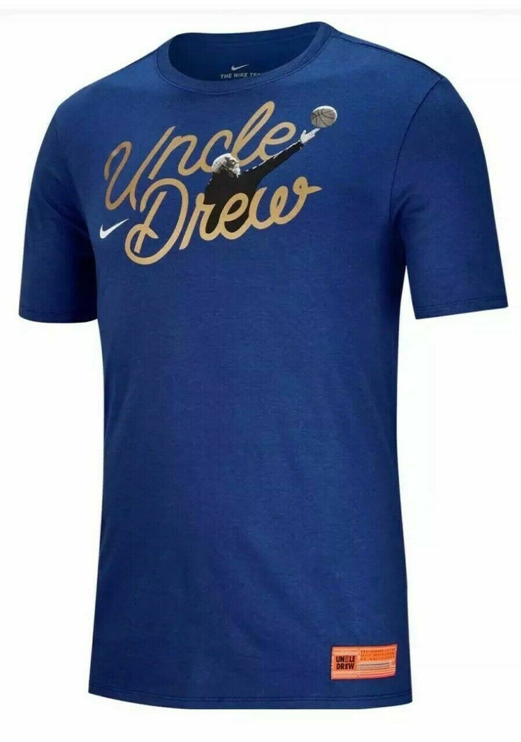 Nike Kyrie Irving Uncle Drew Tee Blue Men's New with Tags BQ6202 495