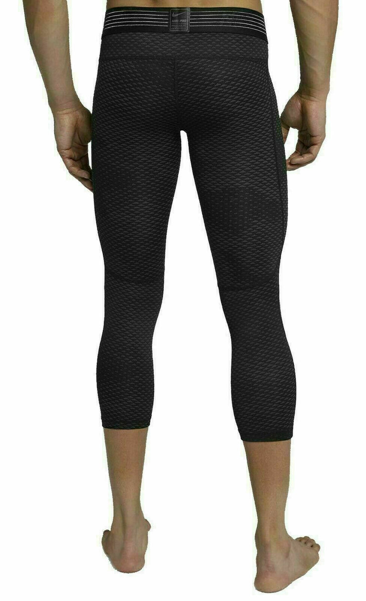 Nike Pro Hypercool 3/4 Compression Tights Anti-Odor Black AT3643-010 Men's NEW