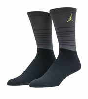 Nike Air Jordan 13 Crew Socks SX6077-011 Black/Anthracite Grey/Altitude Green 23