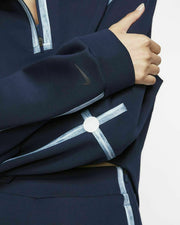 Nike Womens Tech Pack 1/4-Zip Fleece Training Pullover Blackened Blue BV4061-498