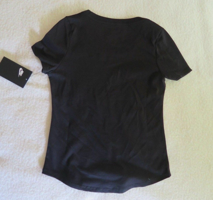 Nike Girls' Sparkle This Cotton Black T-Shirt