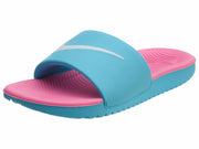 Nike Kawa Slide (GS/PS) 819353 400 Gamma Blue/White-Pink Blast Free Shipping