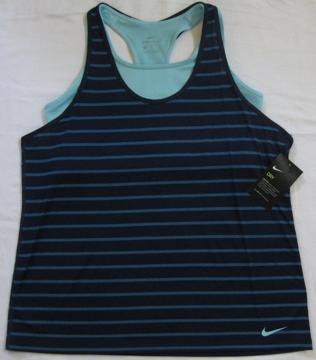 Womens Nike Dri Fit Training 2 in 1 Racerback Sports Bra & Tank Size XS