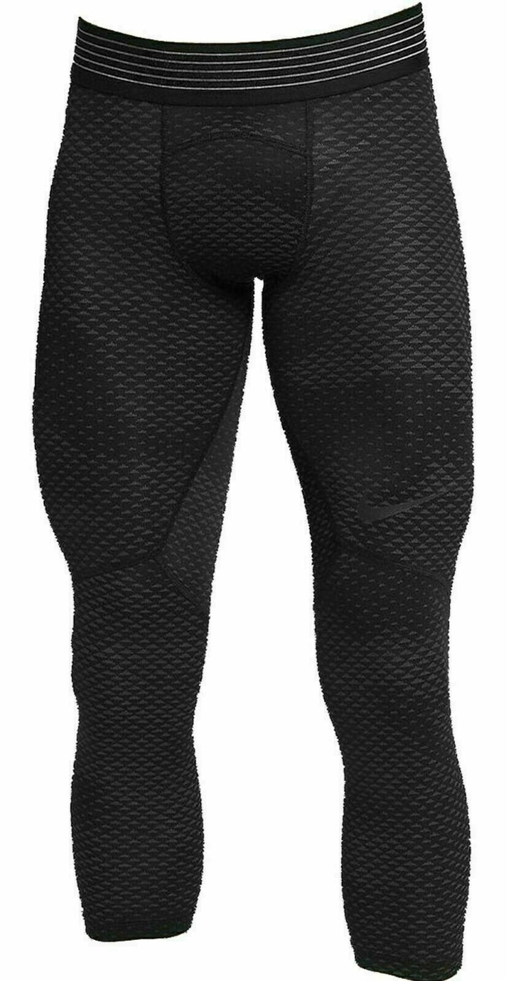 Nike Pro Hypercool 3/4 Compression Tights Anti-Odor Black AT3643-010 Men's NEW