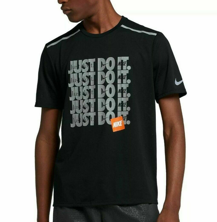 Nike Men's Just Do It Logo T Shirt Black 930163 010 Multiple Sizes