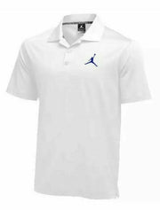 Nike Men's Jordan White/Royal Blue Team Polo Golf Shirt 865856-107 Size XS,S,M