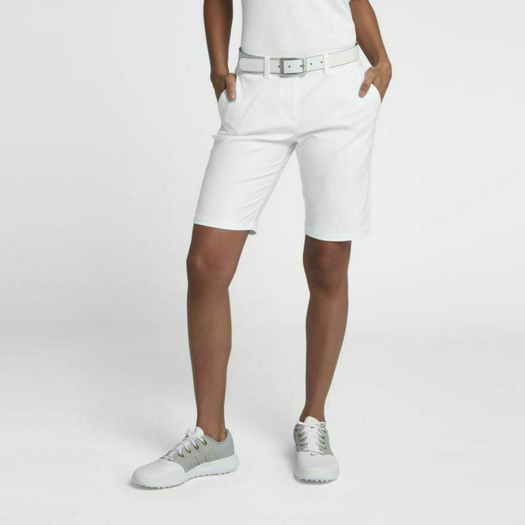 NEW Nike Flex Women's 10" Woven Golf Shorts 884923-100 White Multiple Sizes